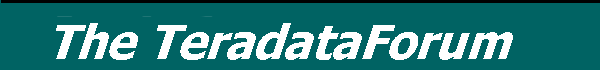 Home Page for the TeradataForum